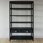 Стеллаж с двумя ящиками Elsa Dreams Black варинант исполнения - 4 | Loft Concept в Краснодаре