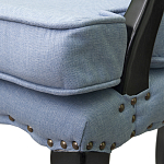 Кресло Aubrey Classical Armchair blue flax варинант исполнения - 4 | Loft Concept в Краснодаре