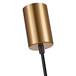 Подвесной светильник со стеклянным плафоном в форме бокала янтарного цвета Prestige варинант исполнения - 5 | Loft Concept в Краснодаре