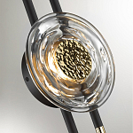 Бра с черным основанием и золотистым декором Bruno варинант исполнения - 2 | Loft Concept в Краснодаре