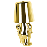 Настольная лампа фигурная золотого цвета с гладким абажуром Высота 19 см Sophia варинант исполнения - 6 | Loft Concept в Краснодаре