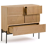 Комод с геометрическим рисунком на ящиках Anders Light Wood варинант исполнения - 4 | Loft Concept в Краснодаре