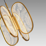 Люстра с гравировкой на акриловых плафонах Gravyura Bronze D 33 см варинант исполнения - 3 | Loft Concept в Краснодаре