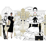 Megan Hess. Elegance варинант исполнения - 4 | Loft Concept в Краснодаре