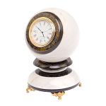 Часы настольные в виде шара из натурального камня Ball Stone Clock варинант исполнения - 10 | Loft Concept в Краснодаре