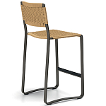 Дизайнерский стул с каркасом из металла с плетеными сиденьем и спинкой GREEN POINT Chair варинант исполнения - 15 | Loft Concept в Краснодаре