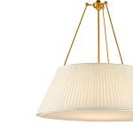 Подвесной светильник светодиодный с фактурным тканевым конусообразным абажуром White Fabric Lampshade варинант исполнения - 2 | Loft Concept в Краснодаре
