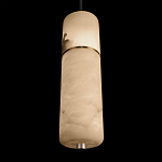 Подвесной светильник с цилиндрическим плафоном из белого алебастра Cryptocrystalline Stone варинант исполнения - 8 | Loft Concept в Краснодаре