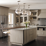 Подвесной светильник с рифленым стеклянным плафоном в форме шара Kichler варинант исполнения - 9 | Loft Concept в Краснодаре