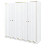 Шкаф белый четырёхдверный для одежды Antique Order варинант исполнения - 1 | Loft Concept в Краснодаре