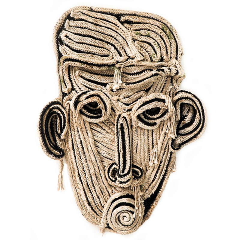 Арт-Объект из нитей Черно-Белый портрет Joana Schneider  Бежевый Черный в Краснодаре | Loft Concept 