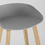 Барный стул на ножках из натурального дерева Boras Grey варинант исполнения - 7 | Loft Concept в Краснодаре