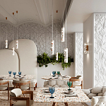 Подвесной светильник с цилиндрическим белым бетонным плафоном Terrazzo Light варинант исполнения - 3 | Loft Concept в Краснодаре