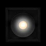 Встраиваемый спот светодиодный черного цвета квадратной формы из металла Pure Square варинант исполнения - 2 | Loft Concept в Краснодаре