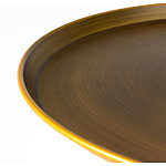 Столик журнальный металлический в форме перевернутого бокала Golden Glass варинант исполнения - 1 | Loft Concept в Краснодаре