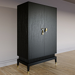 Платяной шкаф Elsa Dreams Black с 2-мя фасадами варинант исполнения - 2 | Loft Concept в Краснодаре