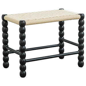 Банкетка French Corner Banquet Black 60 см