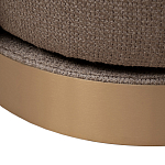 Кресло вращающееся черно-золотая рогожка Julia Armchair Golden Belt варинант исполнения - 5 | Loft Concept в Краснодаре