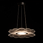 Люстра с прозрачным волнистым плафоном в форме цветка Ethereal Bloom варинант исполнения - 3 | Loft Concept в Краснодаре