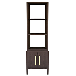 Этажерка Primo с тумбой шпон темный орех варинант исполнения - 1 | Loft Concept в Краснодаре