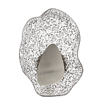 Бра с рельефным волнообразным стеклянным плафоном и вставкой из мрамора Liquid Stone варинант исполнения - 6 | Loft Concept в Краснодаре