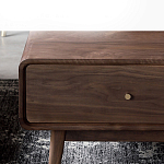 Кофейный стол из дерева с ящиком и нишей для хранения Coffee Walnut Table варинант исполнения - 5 | Loft Concept в Краснодаре