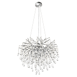 Люстра подвесная с прозрачными стеклянными подвесками в форме капель Диаметр 60 см Droplet Chandelier варинант исполнения - 12 | Loft Concept в Краснодаре