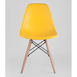 Пластиковый стул на ножках из массива бука Eames Yellow варинант исполнения - 4 | Loft Concept в Краснодаре