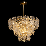 Люстра многоярусная с объемными прозрачными цветами Hanging Flowers варинант исполнения - 3 | Loft Concept в Краснодаре