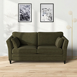 Диван с обивкой из велюра зеленый Gibbs Dark Green Sofa варинант исполнения - 6 | Loft Concept в Краснодаре
