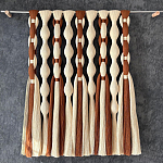 Дизайнерский Декор на стену с кисточками из хлопковых нитей wall panel Thread brushes варинант исполнения - 1 | Loft Concept в Краснодаре