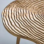 Металлический кофейный столик Puddle Gold варинант исполнения - 3 | Loft Concept в Краснодаре