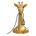 Настольная лампа в детскую Жираф в золотом костюме варинант исполнения - 2 | Loft Concept в Краснодаре