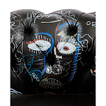 Кресло "Баския и Уорхол" Basquiat Warhol graffiti chair натуральная кожа варинант исполнения - 7 | Loft Concept в Краснодаре
