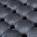 Пуф велюровый серый с каретной стяжкой Perennially варинант исполнения - 2 | Loft Concept в Краснодаре