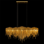 Люстра подвесная с металлическими дугами и длинными цепочками 115 см Atlantis Chain варинант исполнения - 5 | Loft Concept в Краснодаре