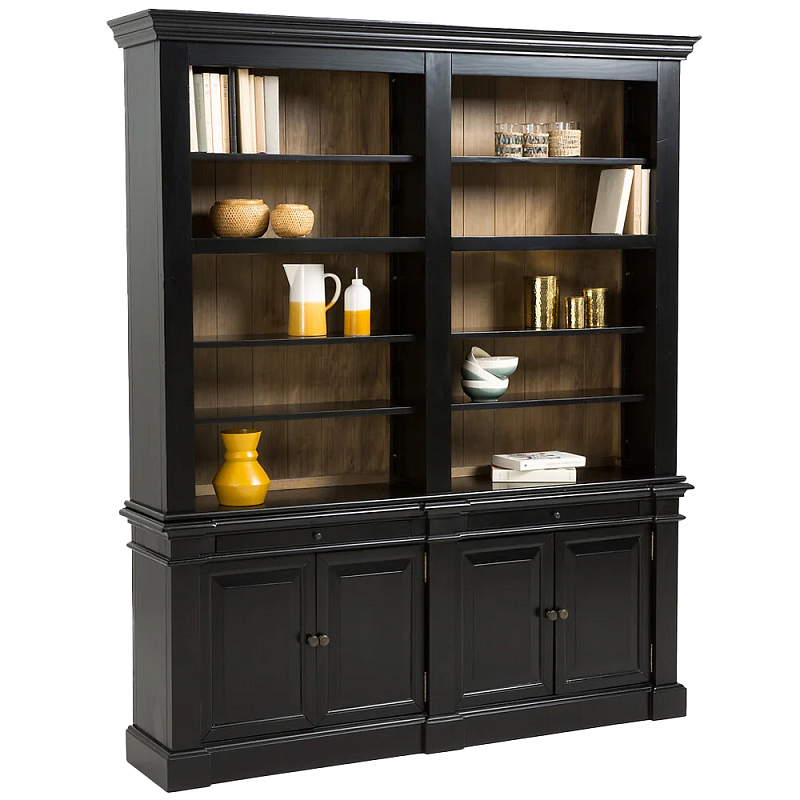 Витрина из массива сосны Sterling Showcase Black Черный Древесина Витрина из массива сосны Sterling Showcase Black Черный Древесина в Краснодаре | Loft Concept