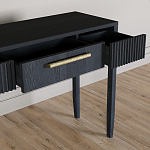 Элегантная Консоль Primo с выдвижным ящиком Черный дуб варинант исполнения - 5 | Loft Concept в Краснодаре