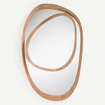 Ассиметричное зеркало в дубовой раме Infinity Symbol варинант исполнения - 1 | Loft Concept в Краснодаре