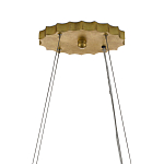 Люстра овальная в сочетании черного и золотого цвета Mesh Lighting варинант исполнения - 5 | Loft Concept в Краснодаре