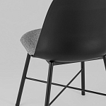 Стул из прочного пластика на металлическом основании Anora Black варинант исполнения - 6 | Loft Concept в Краснодаре