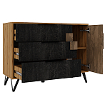 Комод с 3-мя ящиками и дверцей Stone Effect варинант исполнения - 3 | Loft Concept в Краснодаре