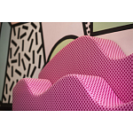 Дизайнерский модульный диван волнистой формы с цветным принтом Poltronova Superonda Sofa варинант исполнения - 11 | Loft Concept в Краснодаре