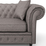 Мебельная ткань Шенилл серый цвет 138 см T4-32 варинант исполнения - 12 | Loft Concept в Краснодаре