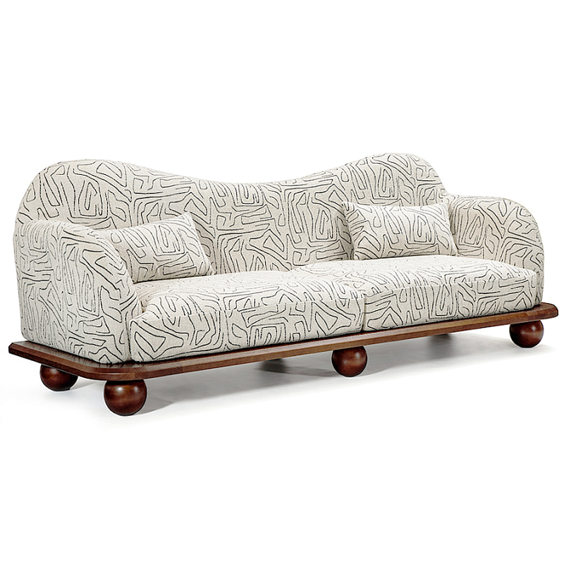 Диван Indra Sofa Молочный Коричневый в Краснодаре | Loft Concept 