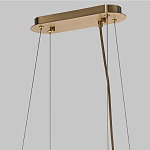 Люстра подвесная с овальными подвесками из стекла дымчатого цвета Harlow Crystal Round варинант исполнения - 6 | Loft Concept в Краснодаре