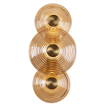 Бра со стеклянными плафонами янтарного цвета в форме дисков Savio Glass Disc варинант исполнения - 1 | Loft Concept в Краснодаре