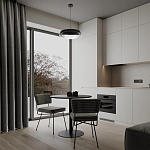 Подвесной светильник круглый черного цвета из металла  Vita Cuna варинант исполнения - 7 | Loft Concept в Краснодаре