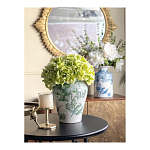 Ваза с зелеными цветочными и птичьими мотивами Vase Inspired by Nature варинант исполнения - 6 | Loft Concept в Краснодаре