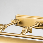 Светильник для картин цвета состаренная латунь с широким плафоном на прямоугольном основании Elstead Lighting варинант исполнения - 3 | Loft Concept в Краснодаре